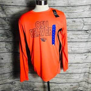 Champion Osubeavers orange long sleeve tee shirt Size Large Pit to pit approx: